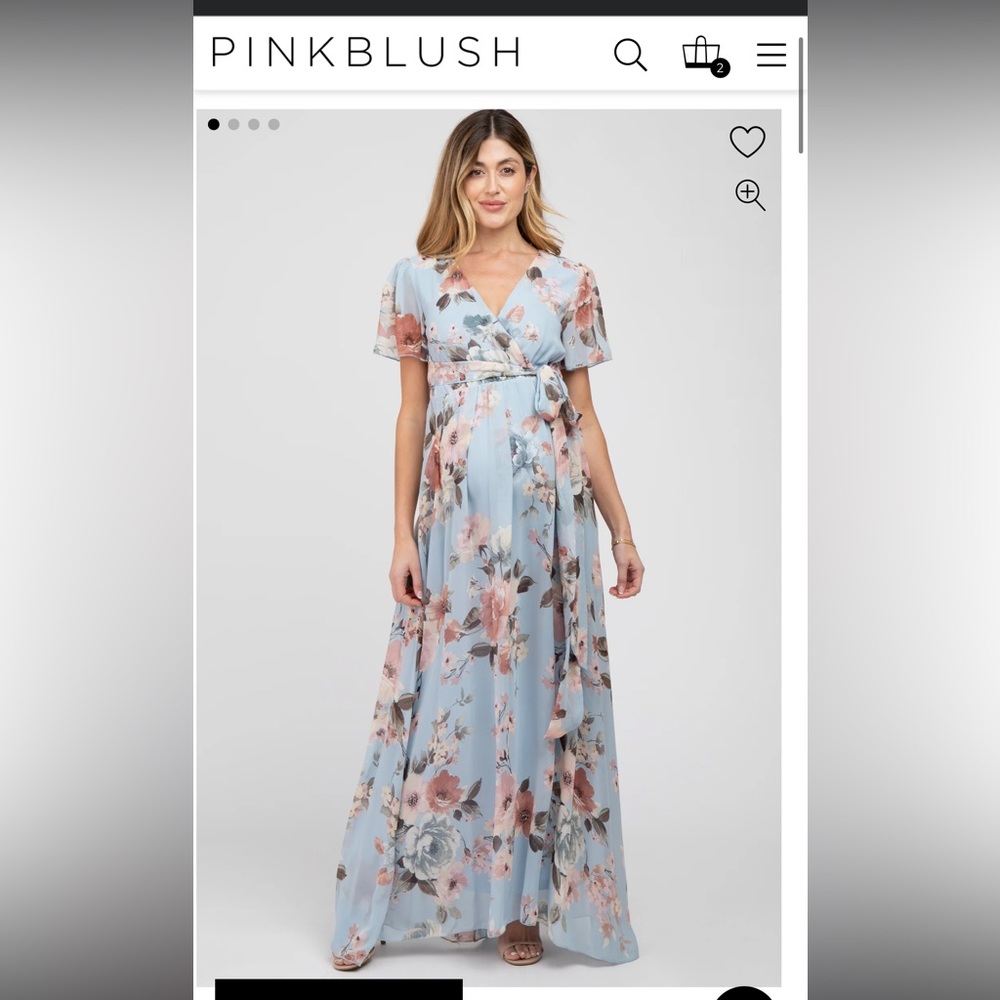 Pink Blush Maternity dress worn once